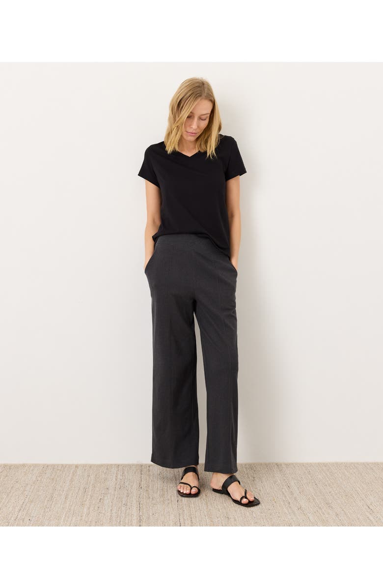 Pact Organic Cotton Women's Softspun Essential V-Neck Tee, Alternate, color, Black