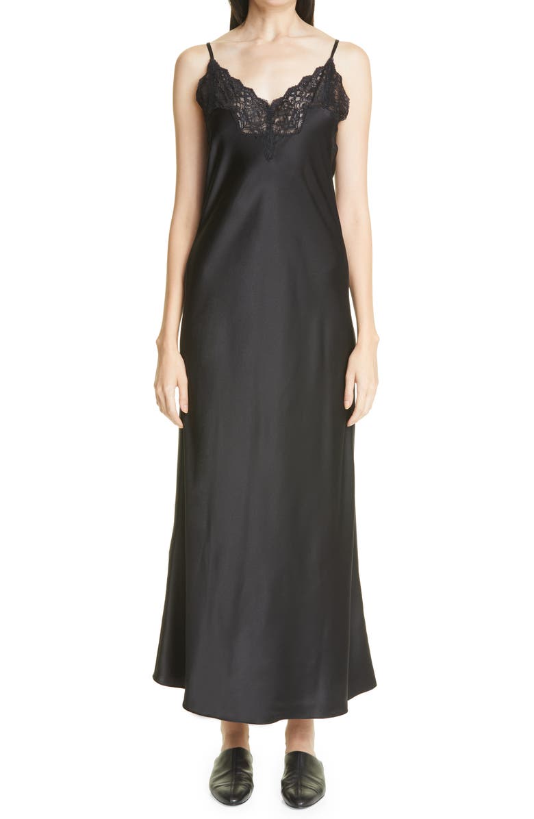 CO Lace Trim Silk Slipdress, Main, color, 
