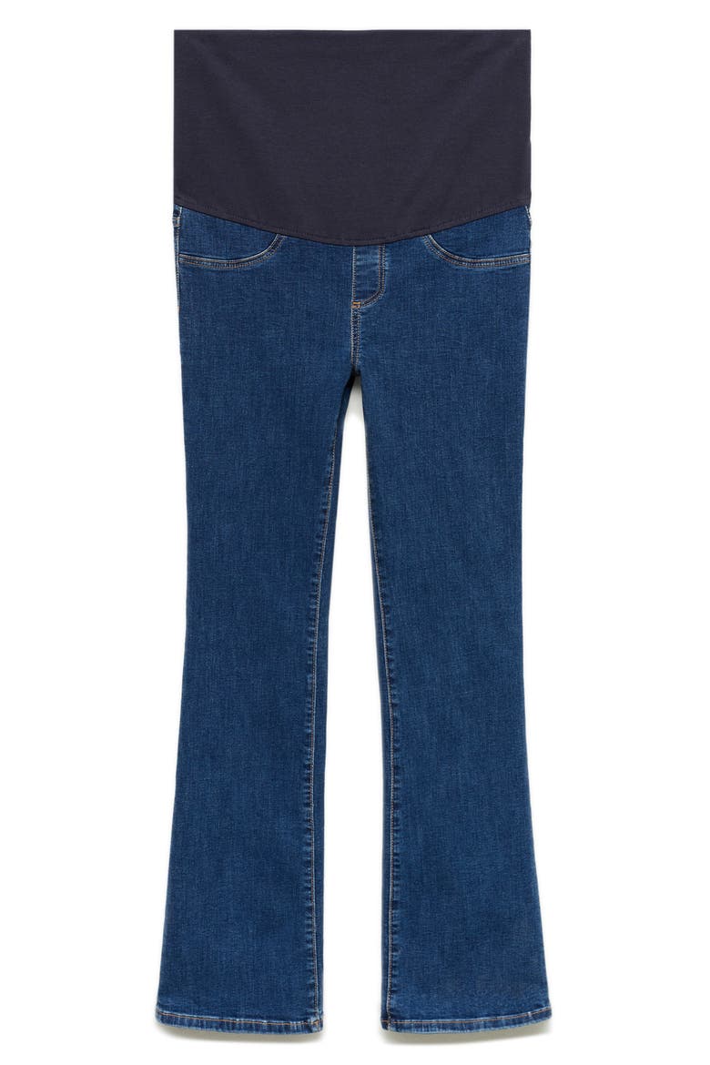 Over the Bump Flare Maternity Jeans, Alternate, color, DARK BLUE