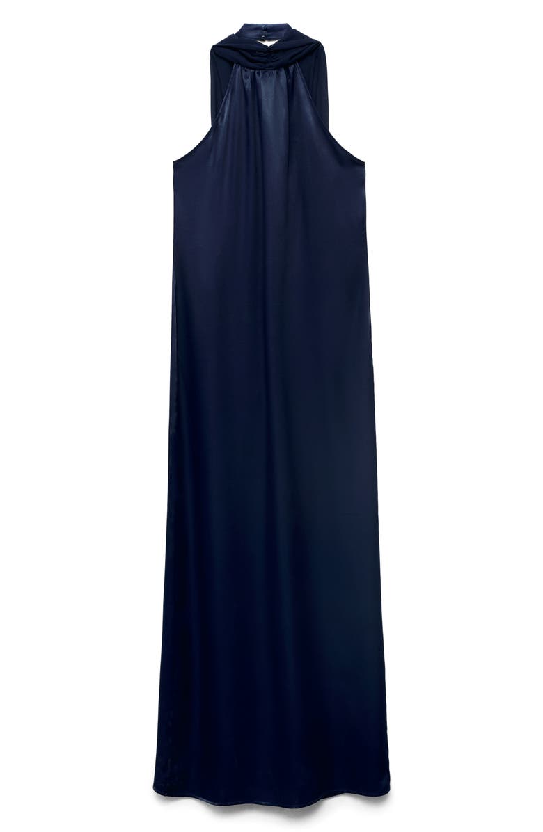MANGO TEEN Satin Halter Dress, Main, color,