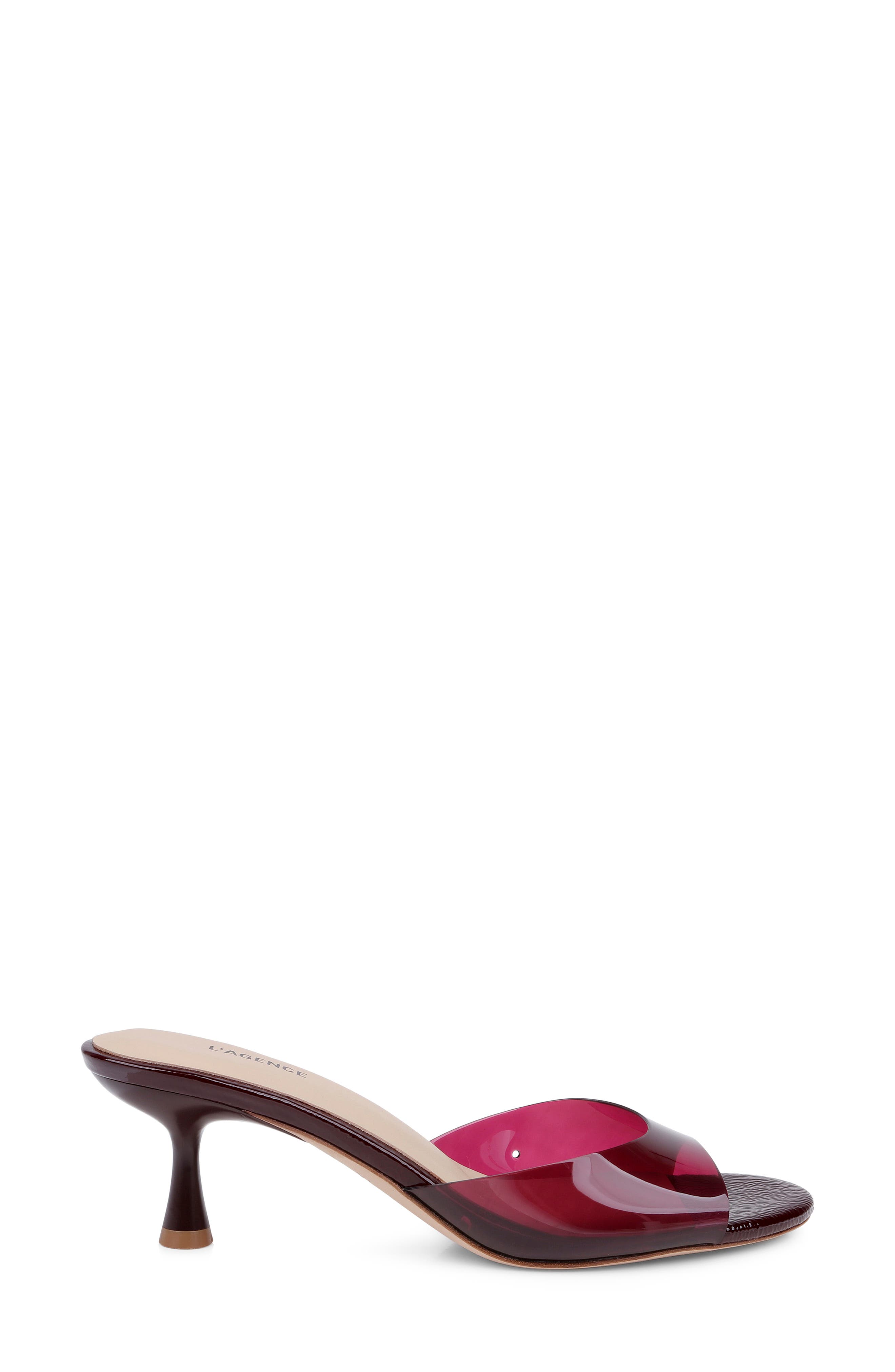 Esther Slide Sandal, Alternate, color, WINE