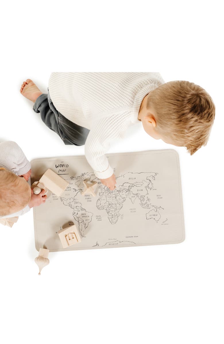 GATHRE Changing Mat, Main, color, World Map