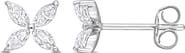 DELMAR Lab Created Moissanite Stud Earrings