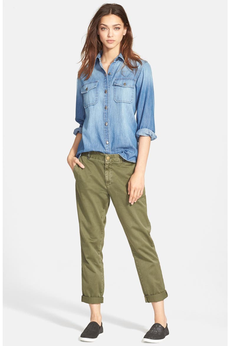 'The Perfect Shirt' Denim Shirt, Alternate, color, VINTAGE GUNPOWDER