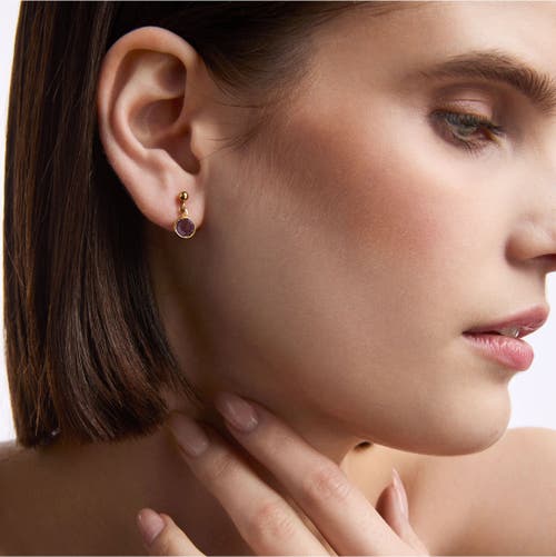 Susan Caplan 1980s Vintage Amethyst Earrings