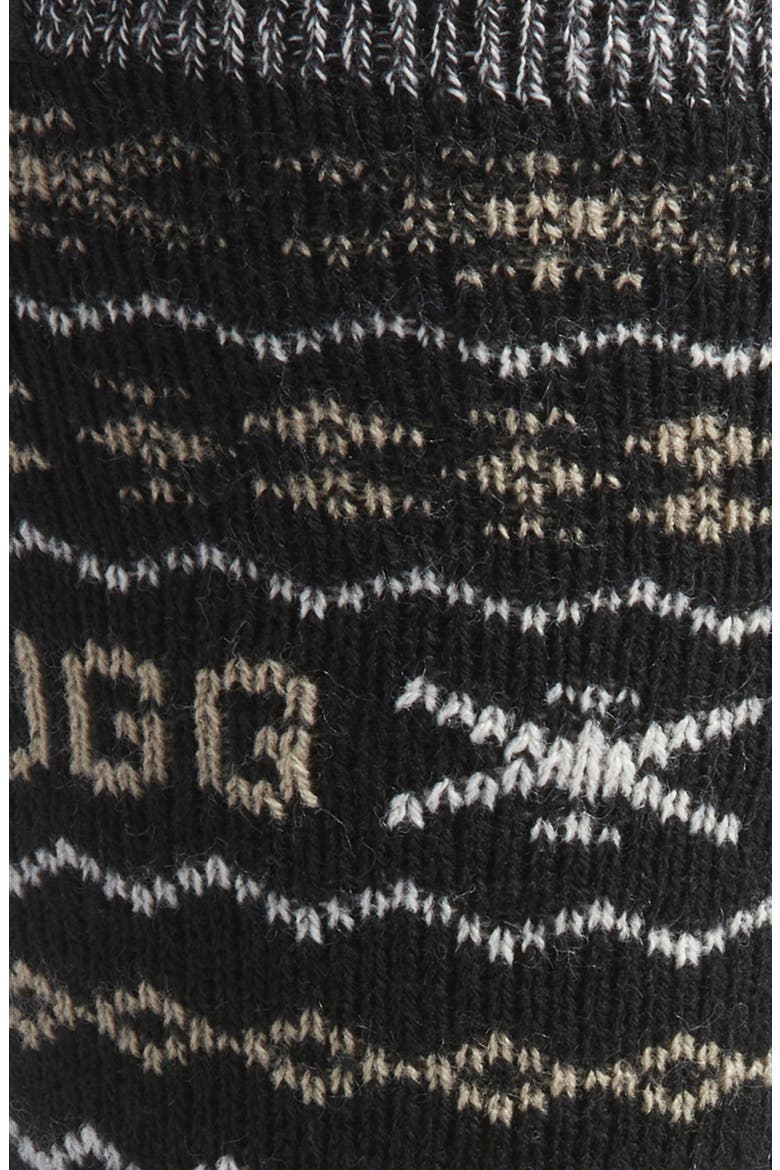 Keavy Cozy Crew Socks, Alternate, color, BLACK MULTI UGGISLE