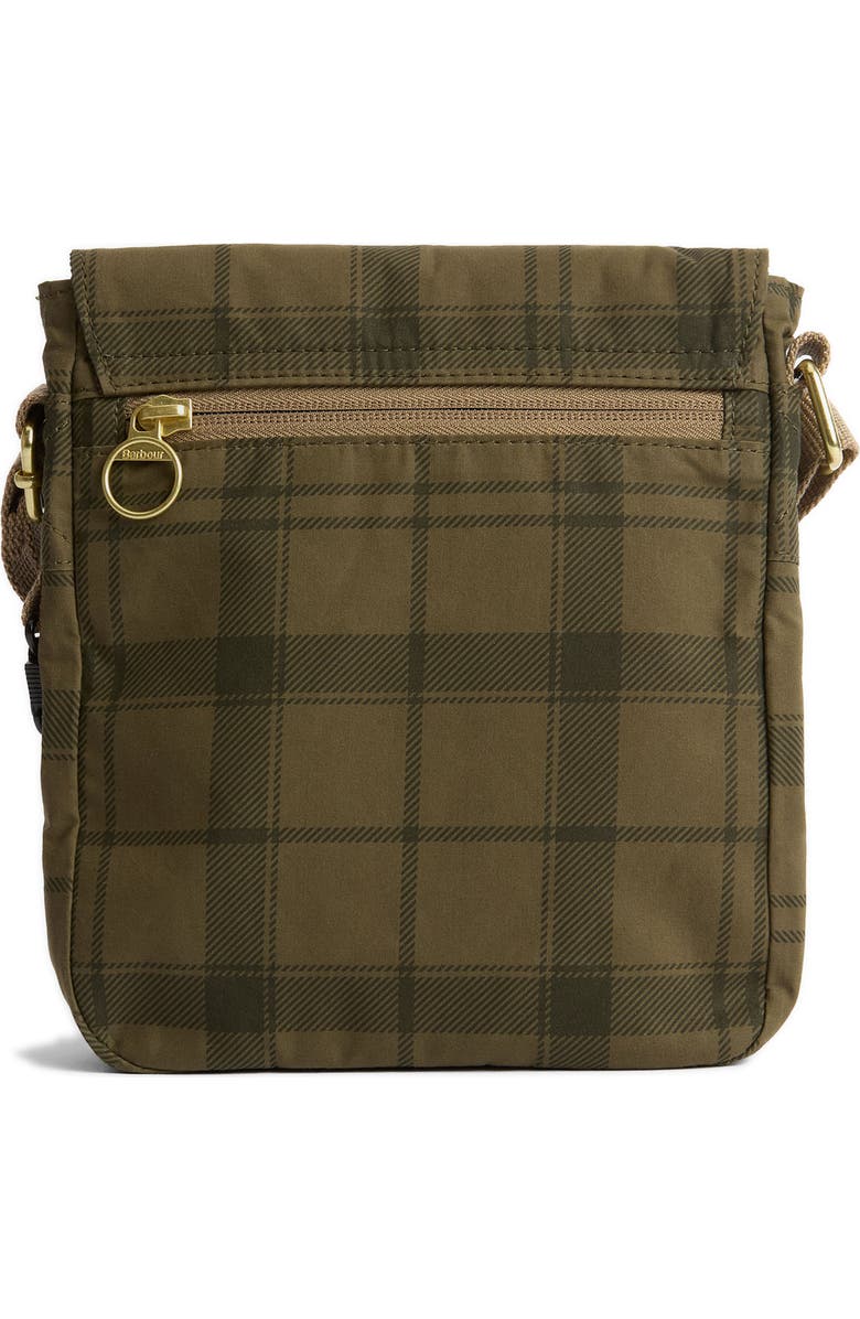 Barbour Transport Tartan Crossbody Bag, Alternate, color, Dusky Green Tartan