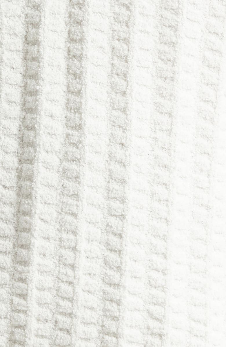 Casablanca Tennis Logo Embroidered Bouclé Polo, Alternate, color, White