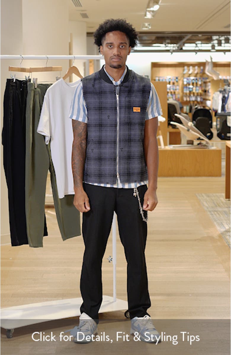 Thistle Plaid Organic Cotton Work Vest, sales video thumbnail