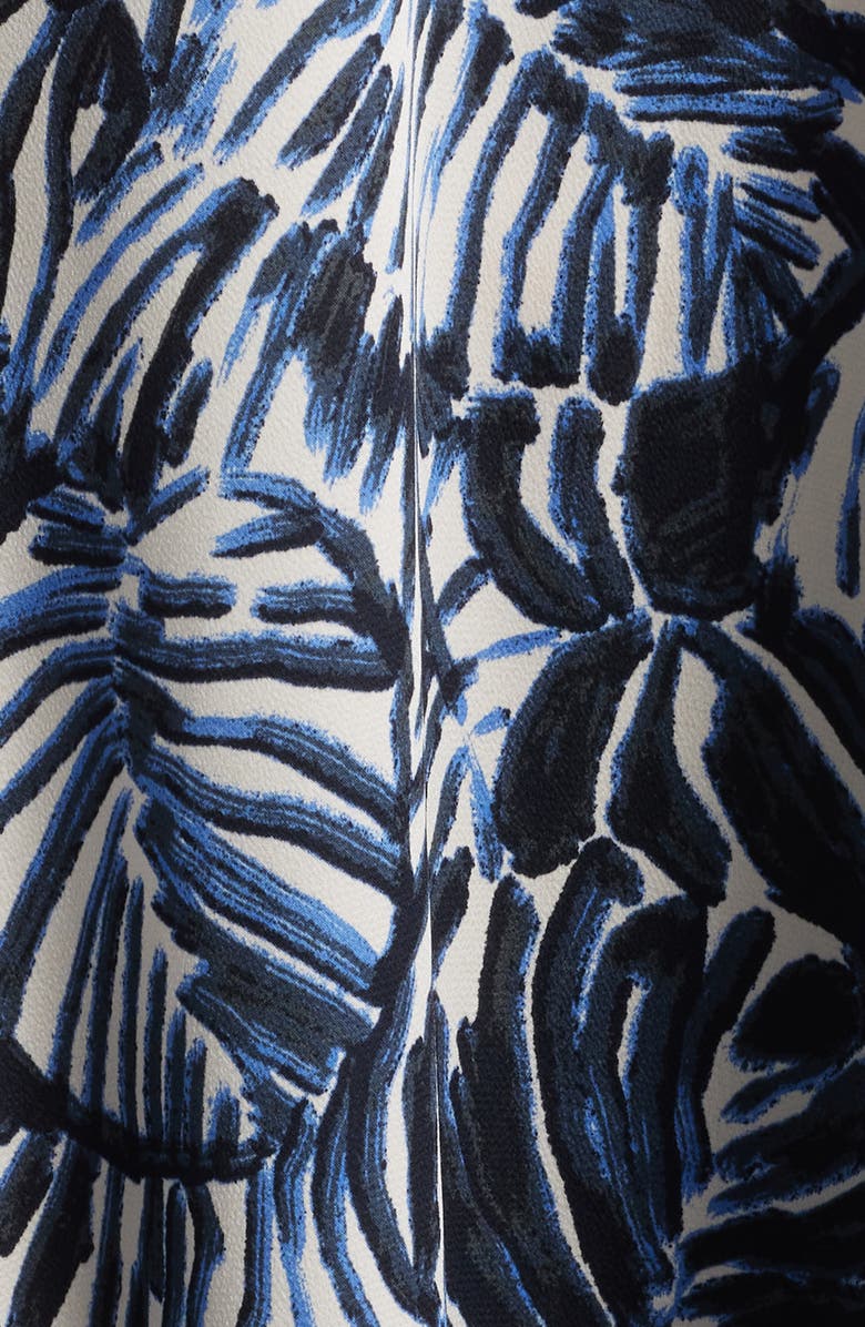 Tahari ASL Palm Print Charmeuse Maxi Slipdress, Alternate, color, 