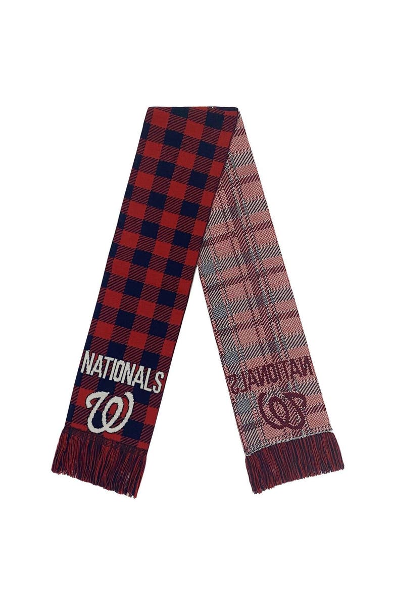 FOCO Washington Nationals Plaid Color Block Scarf, Main, color,