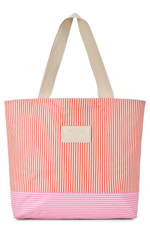 Aloha Collection Day Tripper Cabana Day Water Resistant Tote In Multi