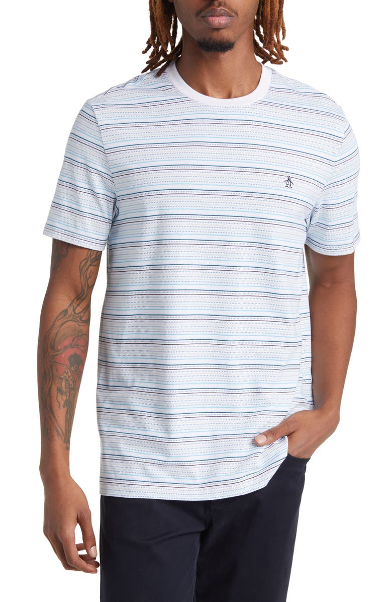 Original Penguin CoolMax<sup>®</sup> Stripe T-Shirt, Main, color,