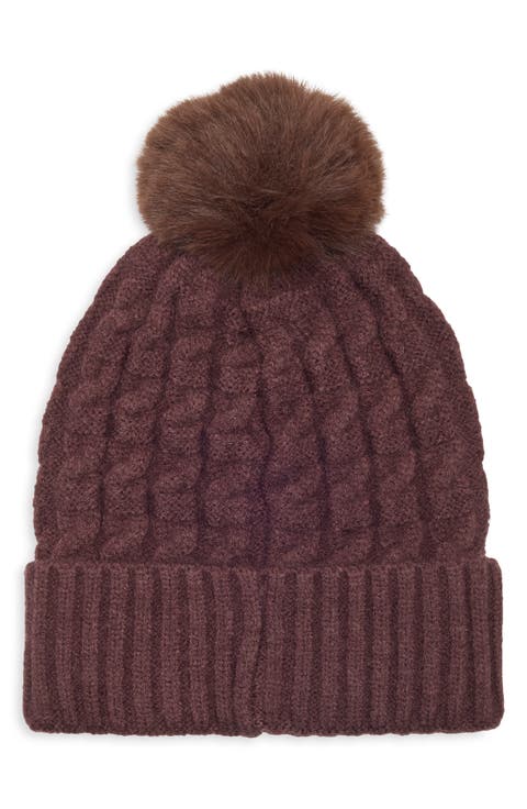 Chunky Knit Pom Beanie