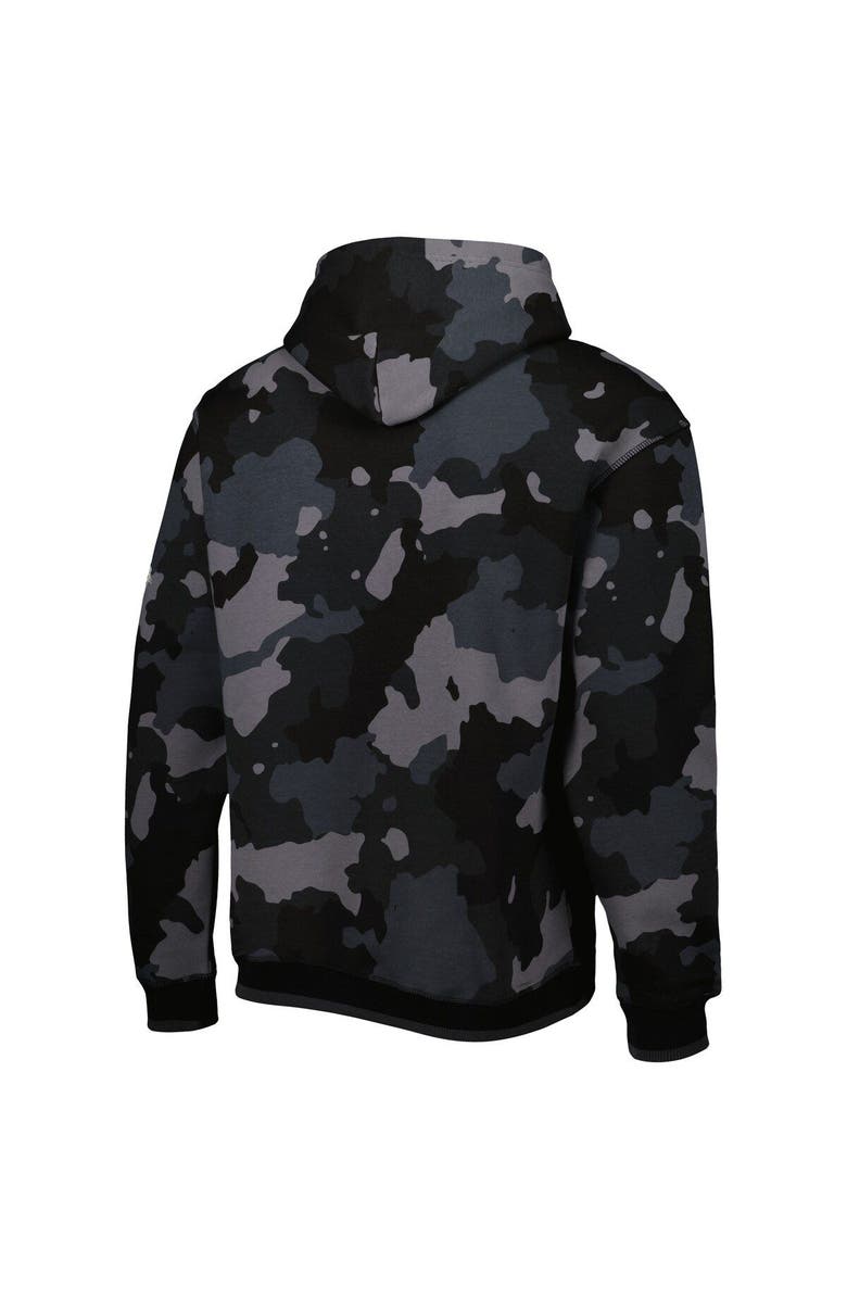 THE WILD COLLECTIVE Men's The Wild Collective Black Carolina Panthers Camo Pullover Hoodie, Alternate, color,