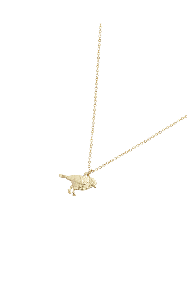 Enamel Blue Tit Short Necklace, Alternate, color, Multi & Gold