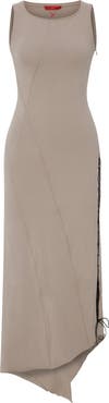 PCFG Cotton Long Dress With Slit Detail