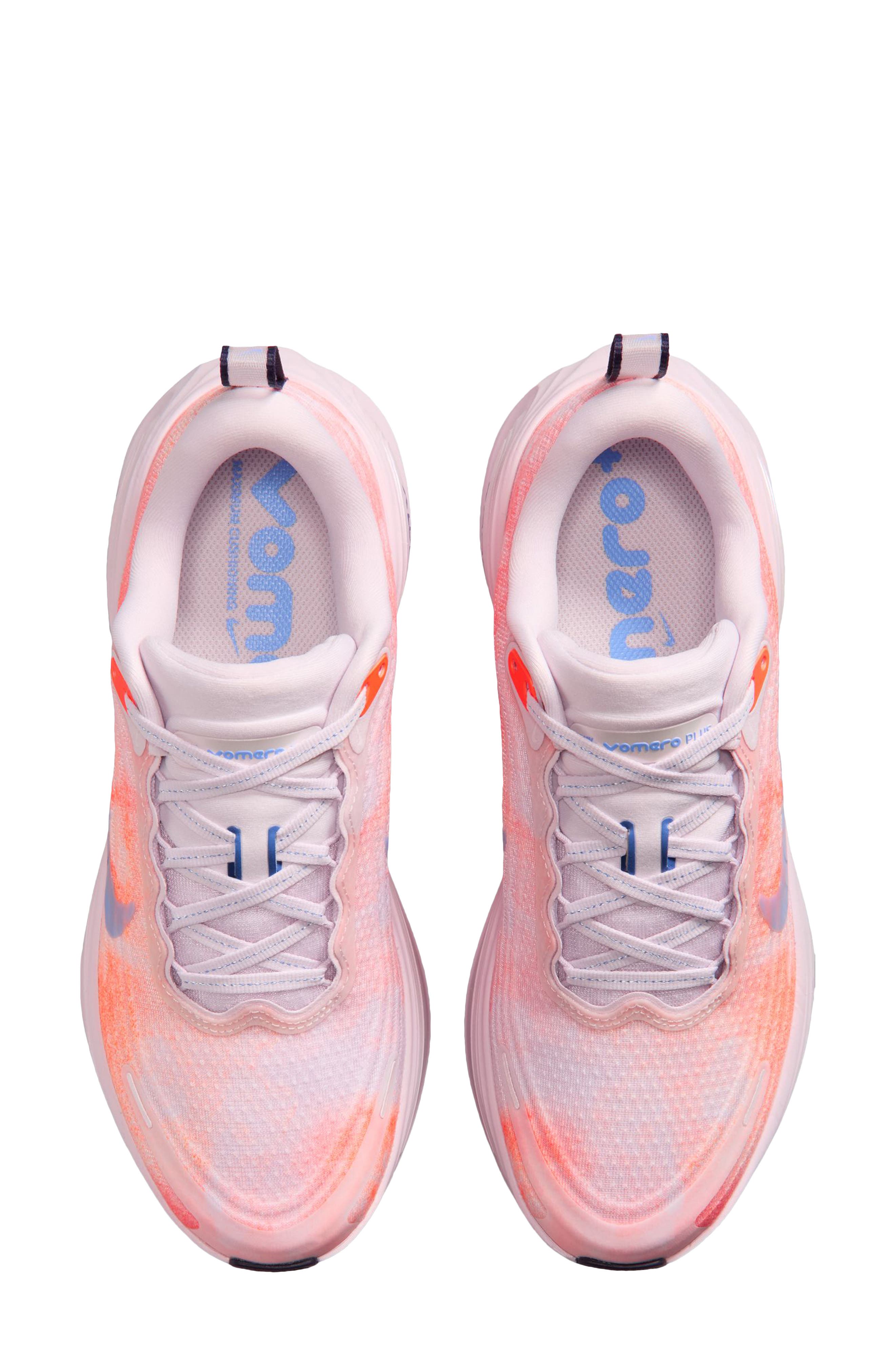 Vomero Plus Running Shoe, Alternate, color, BLEACHED LILAC/ ROYAL/ CRIMSON