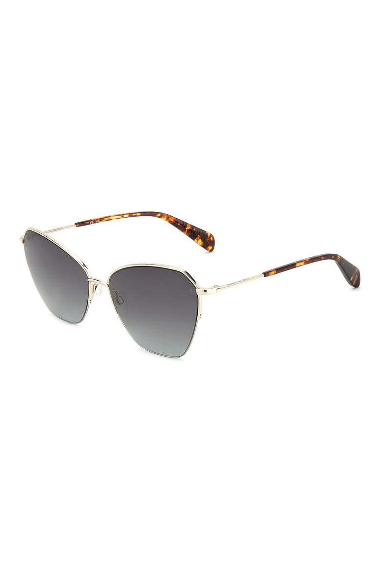 58mm Cat Eye Sunglasses, Alternate, color, GOLD