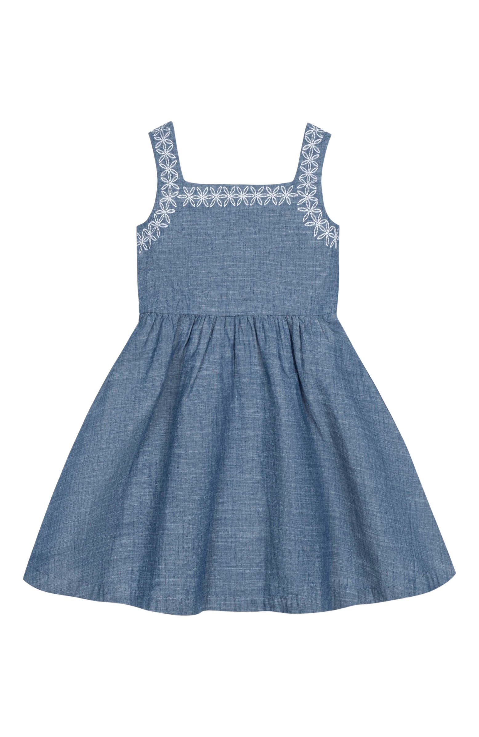 Furychum Girls' Sleeveless Casual Sundress - Soft Stretch Dress For Toddlers & Kids 6-12 Years
