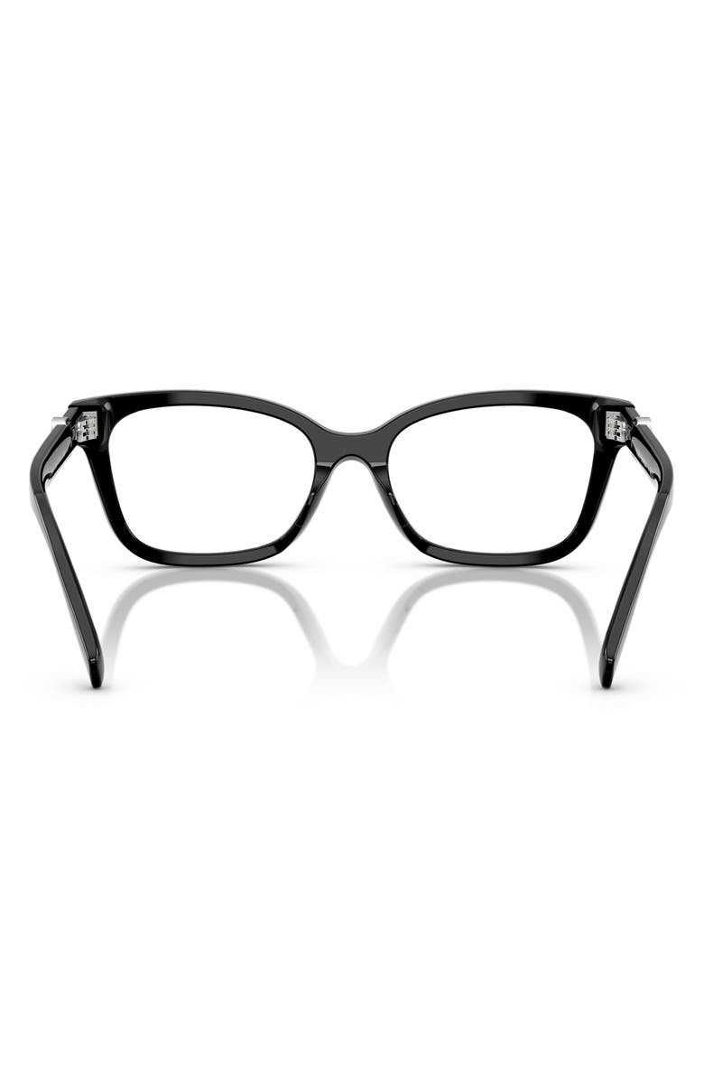 Tory Burch 53mm Phantos Optical Glasses, Alternate, color, Black