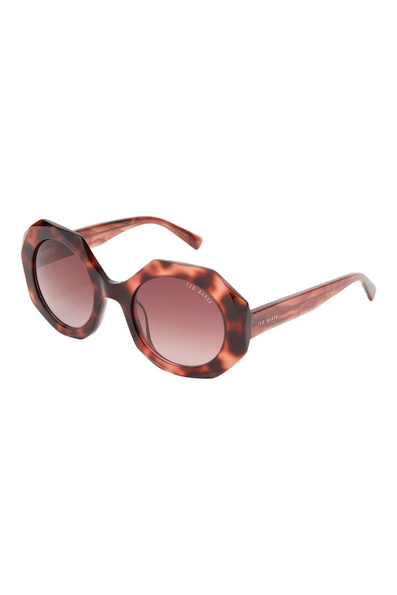 51mm Round Sunglasses, Alternate, color, TORTOISE