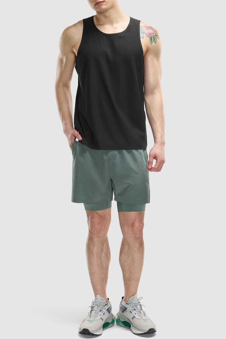 5" PaceForm Lined Run Short, Alternate, color, Soft Olive