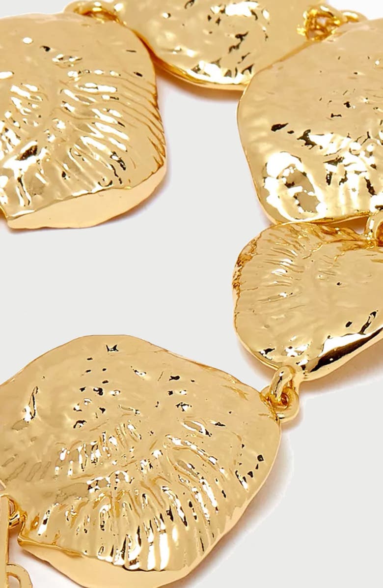 YOJ Oldeu Shell Maxi Bracelet in Gold, Alternate, color, Gold