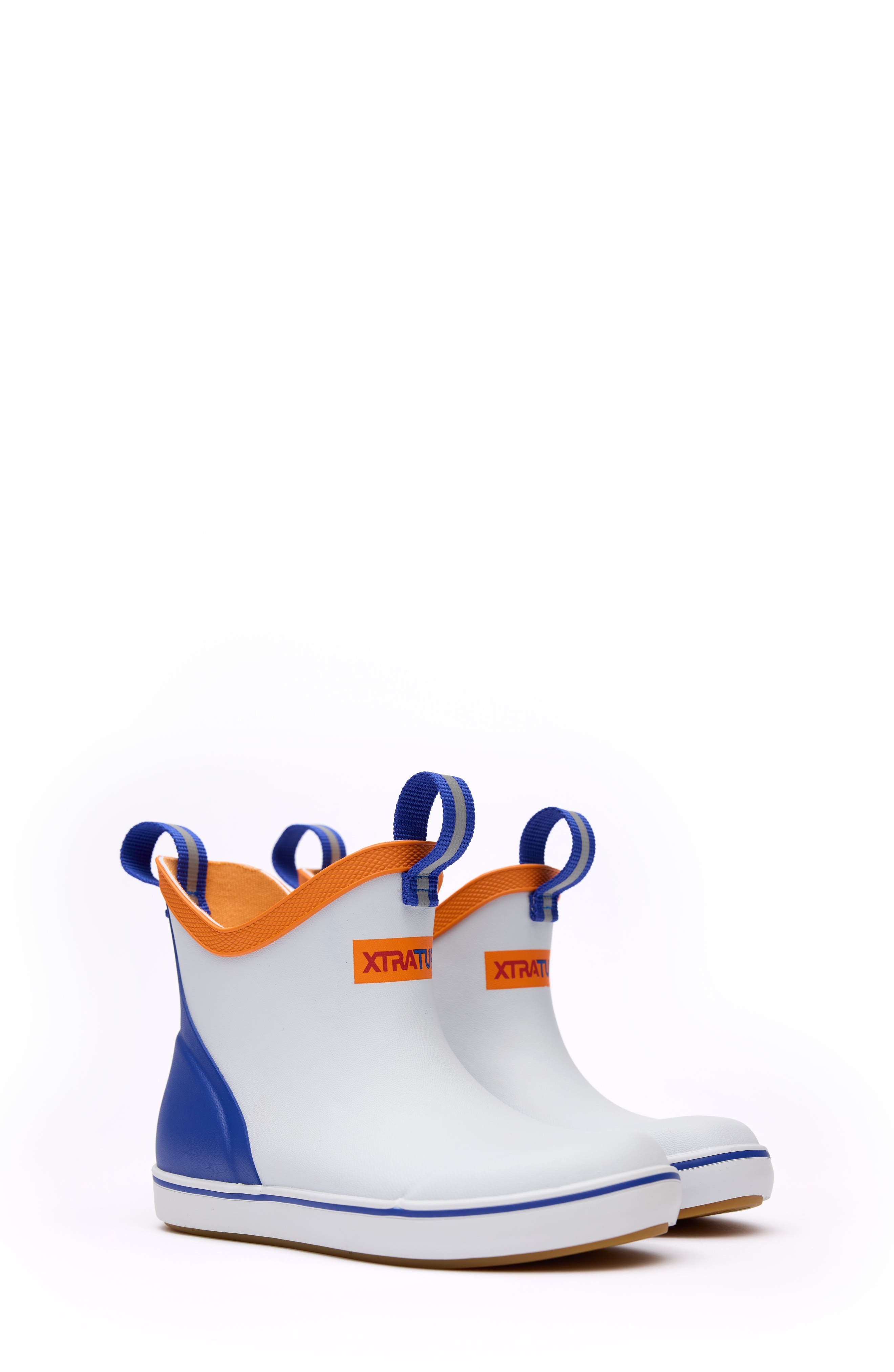 XTRATUF Waterproof Deck Boot, Alternate, color, White Multi/Blue