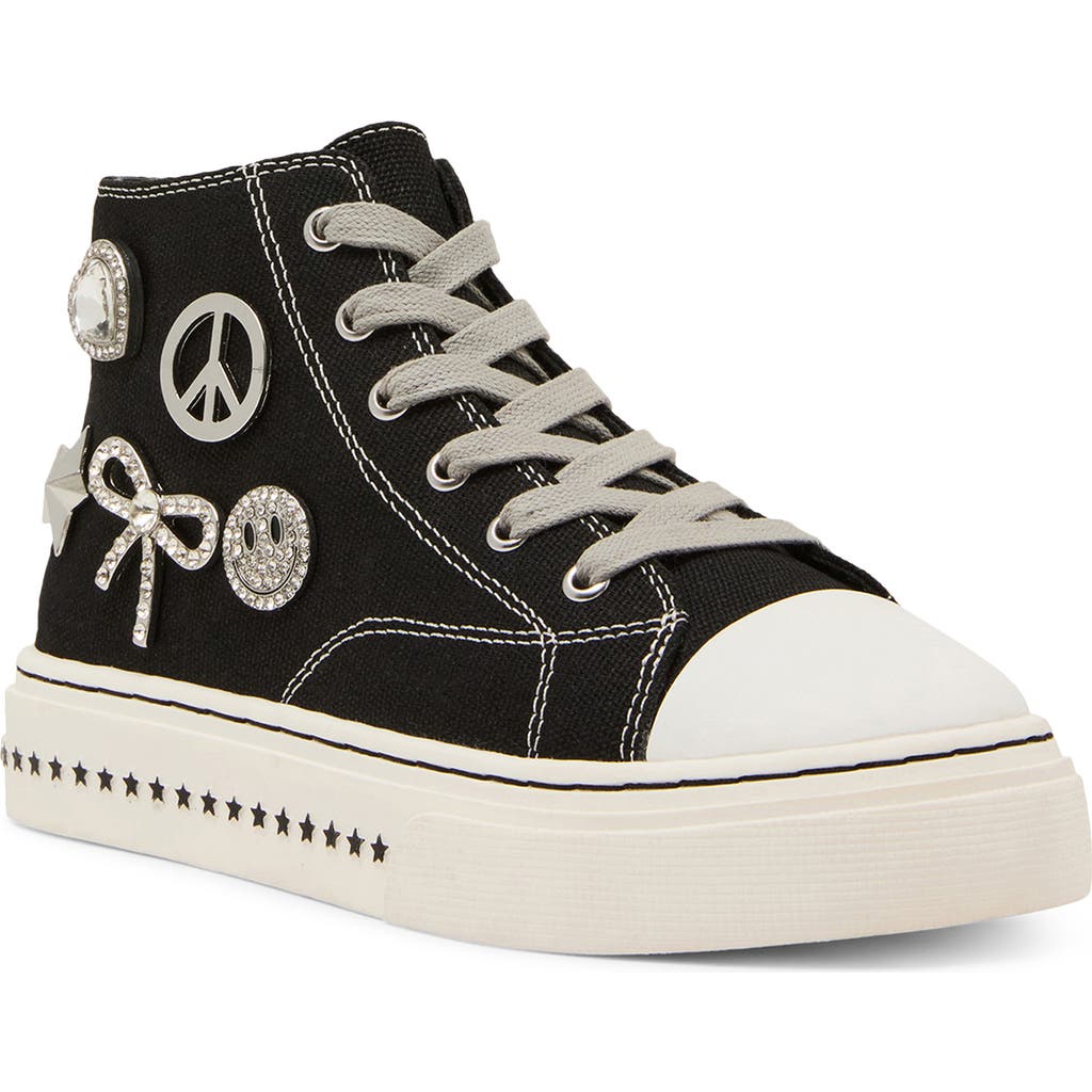 Steve Madden Kids' Jmistee High Top Platform Sneaker In Black
