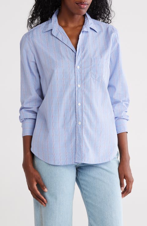 Eileen Plaid Relaxed Button-Up Shirt