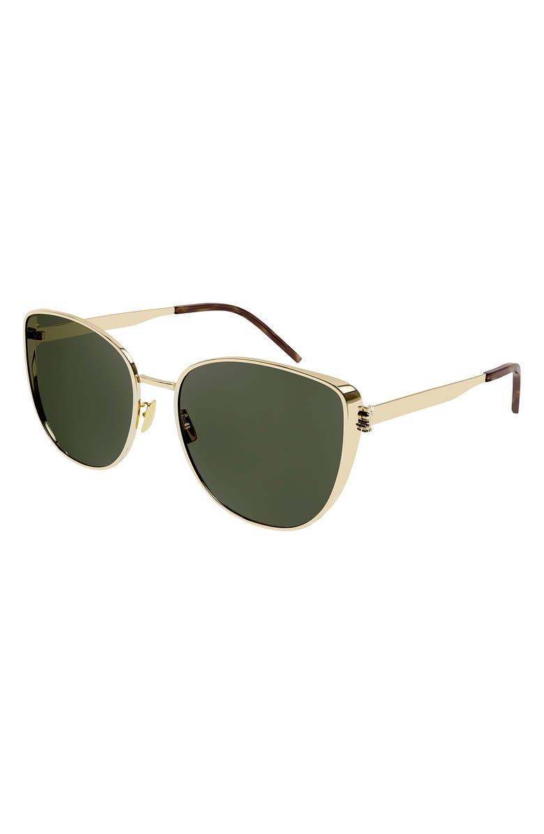 Saint Laurent 61mm Cat Eye Sunglasses, Main, color,