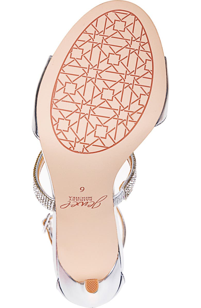 Jewel Badgley Mischka Rihanna II Embellished Stiletto Sandal, Alternate, color,