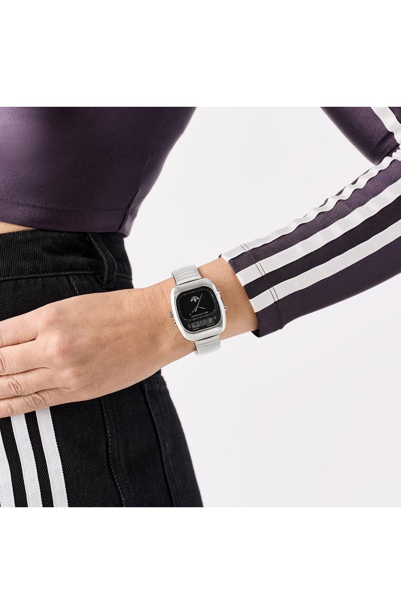 adidas AO Style Chronograph Bracelet Watch, 37mm, Alternate, color, Silver