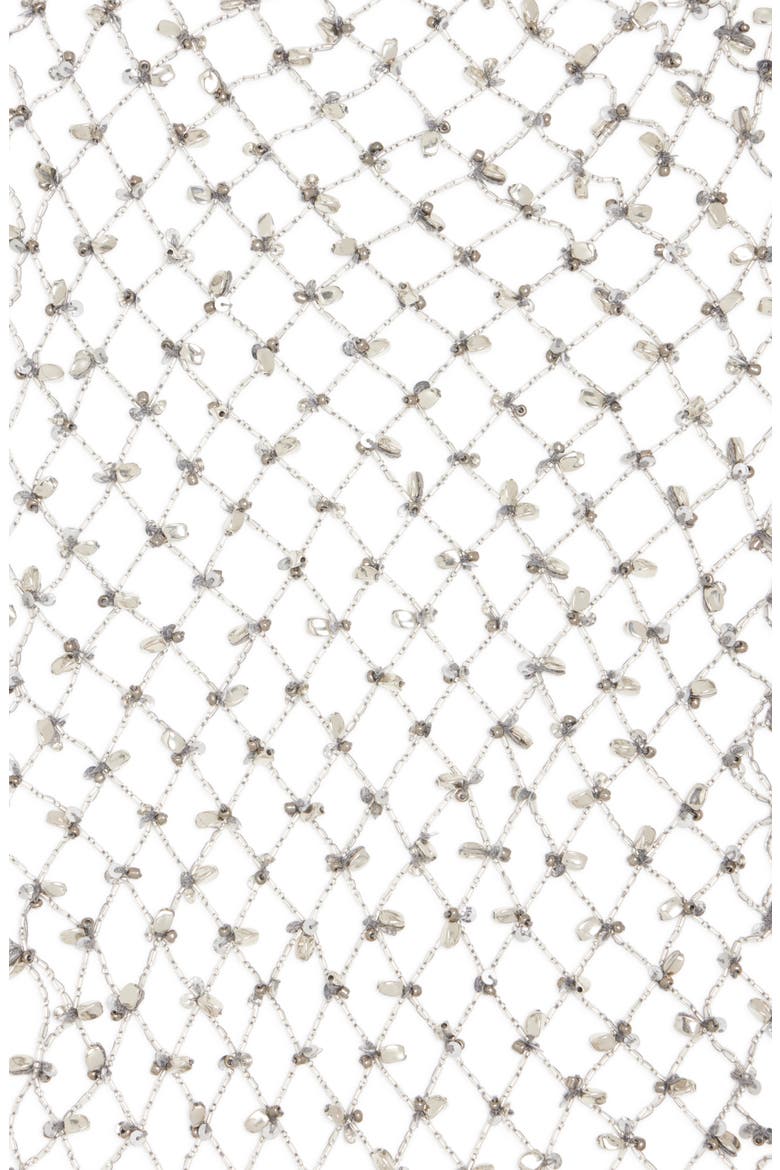 Mesh Scarf Necklace, Alternate, color, 952 SILVER
