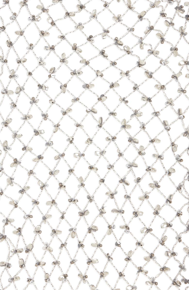 Dries Van Noten Mesh Scarf Necklace, Alternate, color, 952 Silver