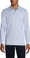 Lands' End School Uniform  Long Sleeve Interlock Polo Shirt