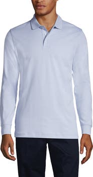 Lands' End School Uniform Long Sleeve Interlock Polo Shirt