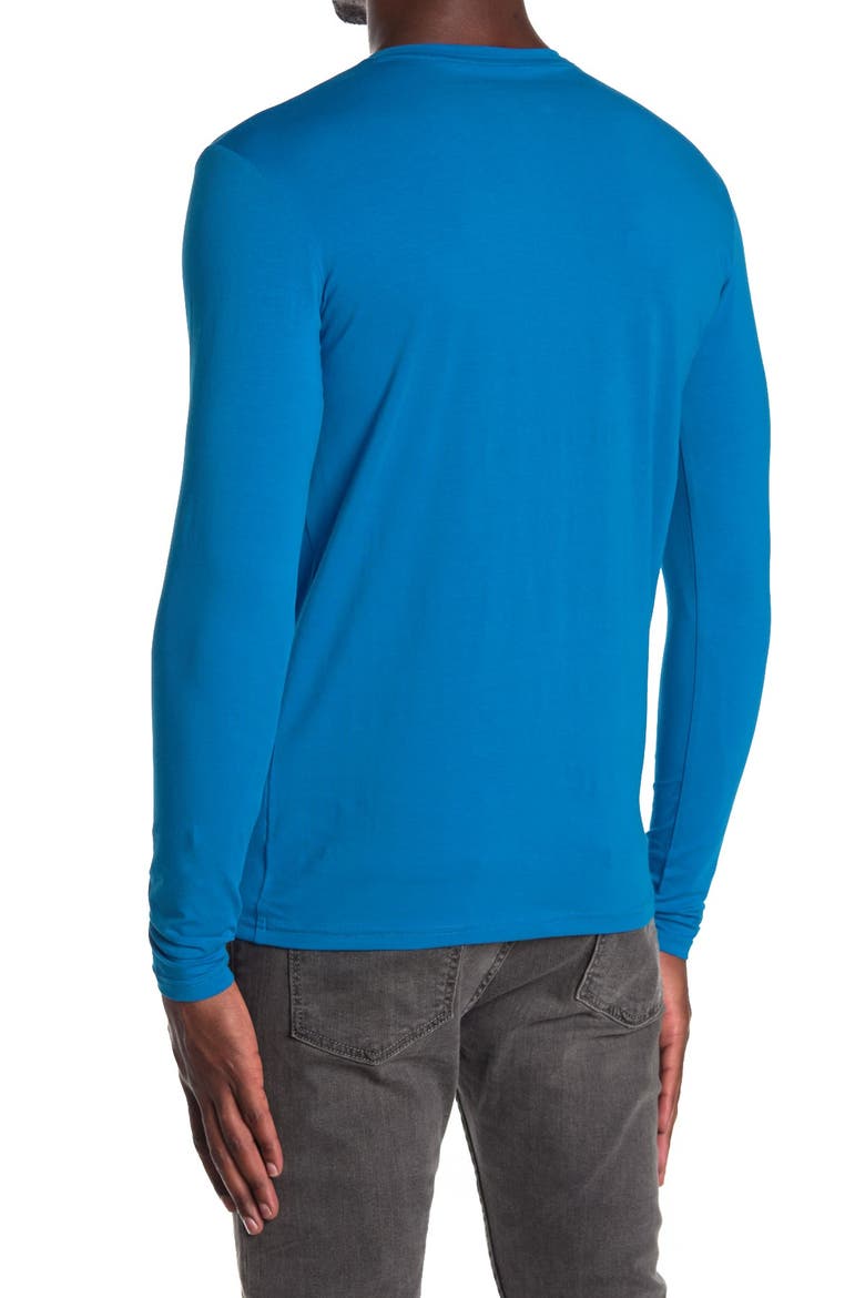 Long Sleeve Henley, Alternate, color, OCEAN BLUE