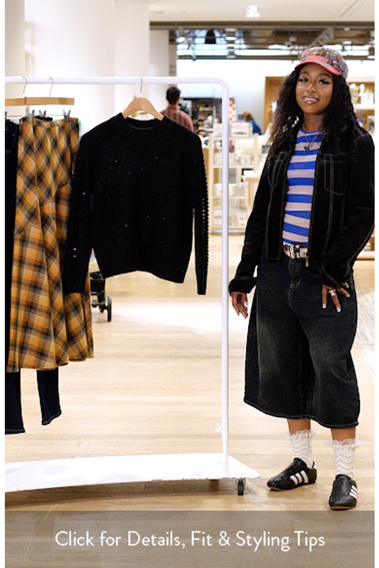 Sequin Mock Neck Sweater video