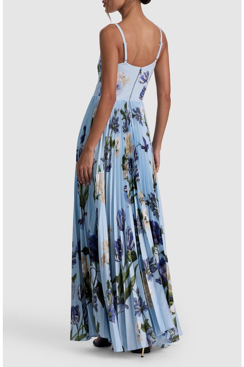 Carolyn Pleated Gown, Alternate, color, FLY AWAY