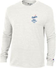 Champion Men's Champion White Los Angeles Dodgers Cooperstown Winning Tradition Tri-Blend Long Sleeve T-Shirt