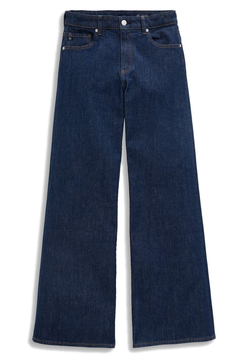 Saige Mid Rise Wide Leg Jeans, Alternate, color, AZURA
