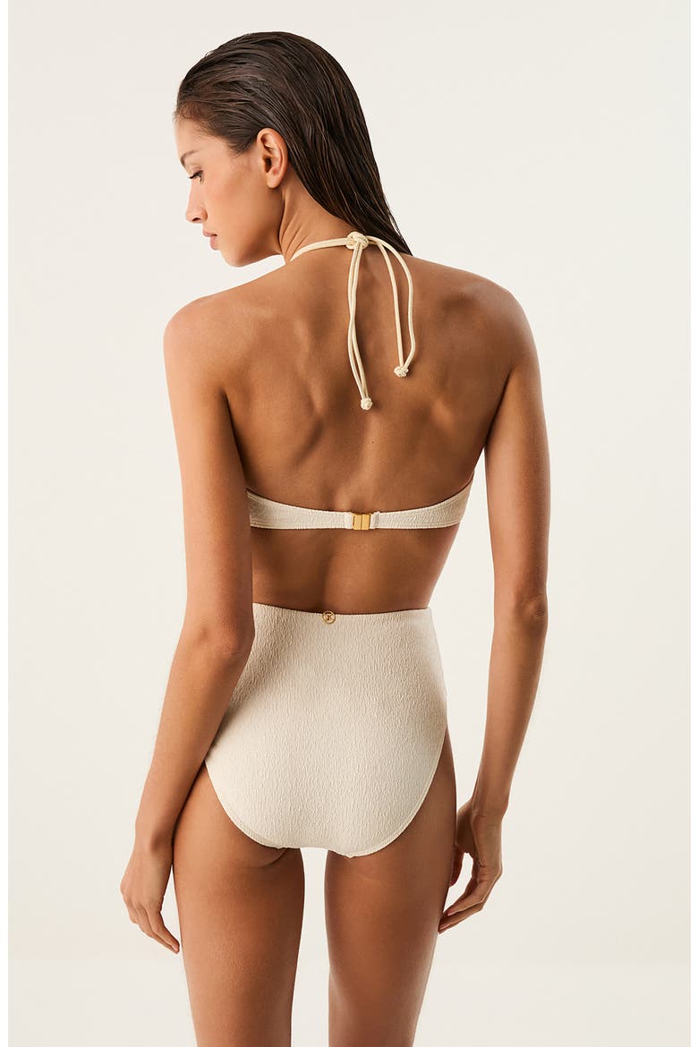 Bela High Waist Swim Bottoms, Alternate, color, WHITE