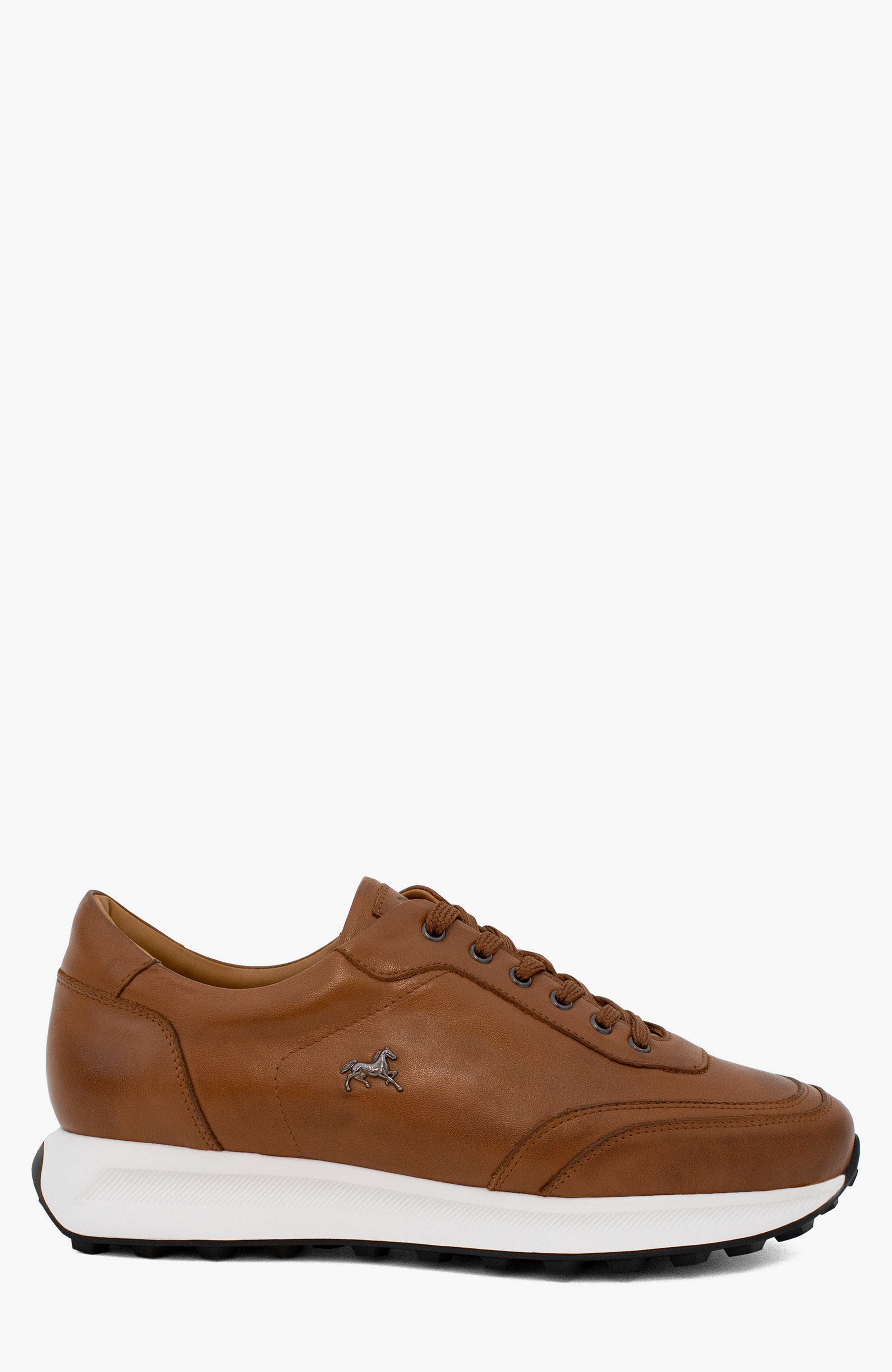 El Estribo Leather Sneakers 120, Main, color, Camel Brown