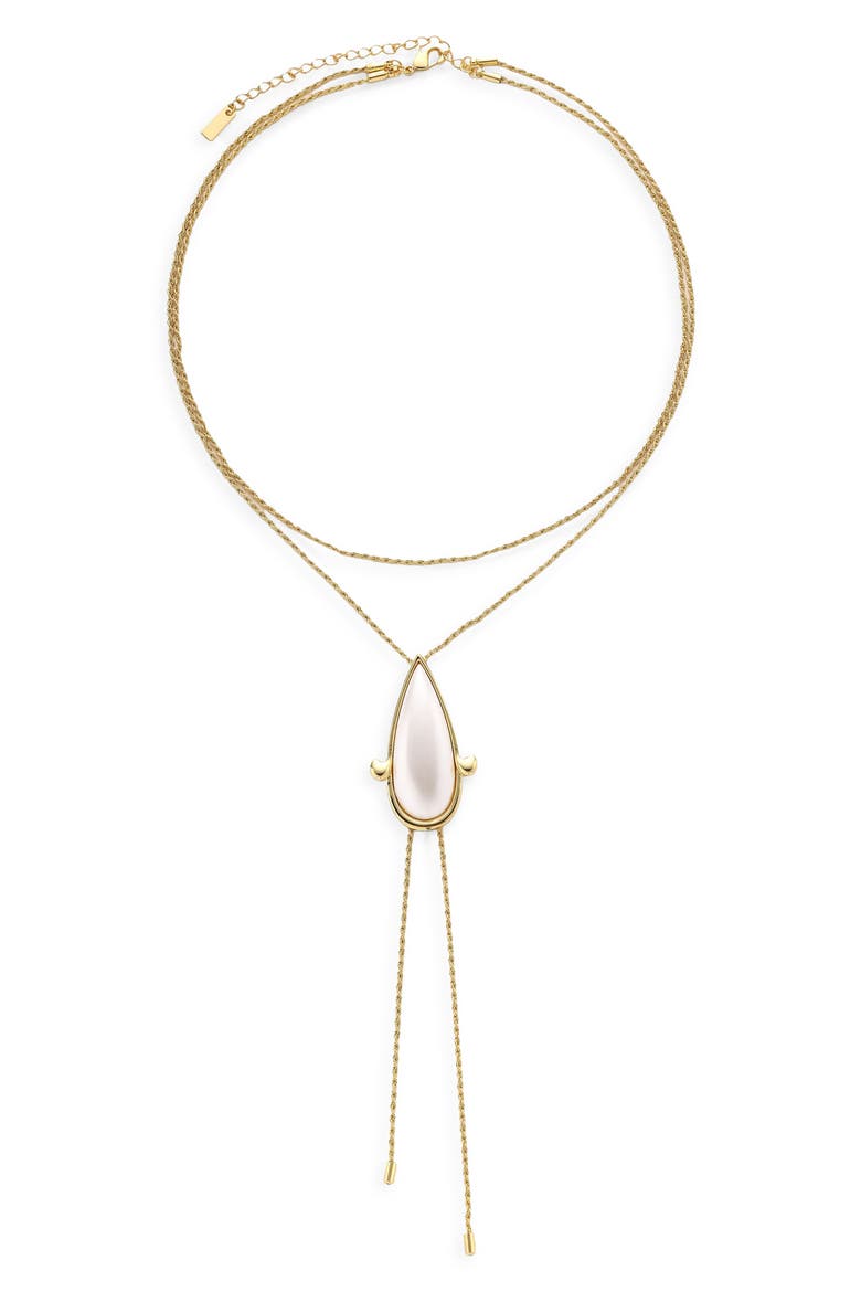 Paloma Layered Necklace, Main, color, GOLD/ PEARL