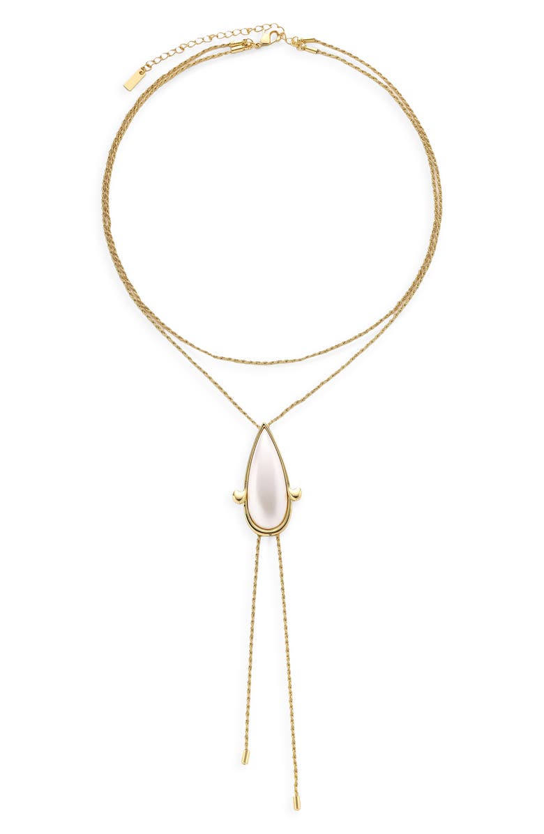 Petit Moments Paloma Layered Necklace, Main, color, Gold/ Pearl