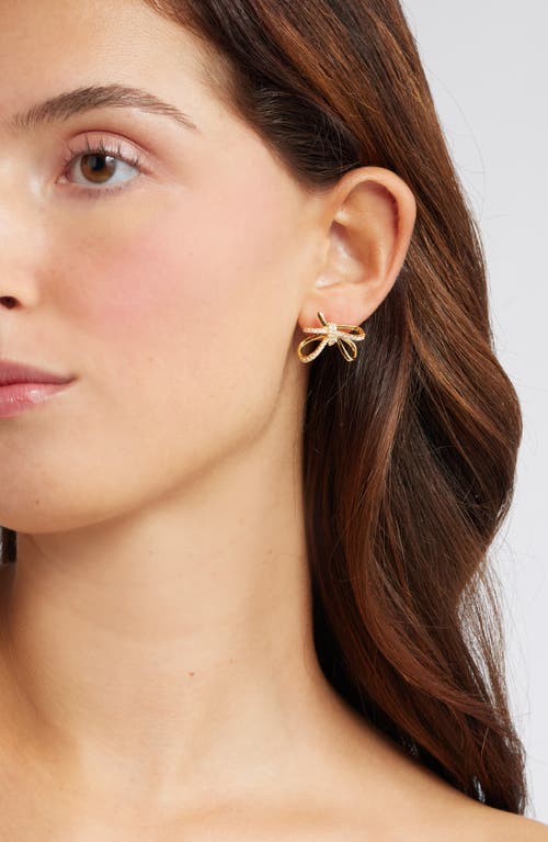 Nordstrom Demi Fine Delicate Bow Stud Earrings In Gold