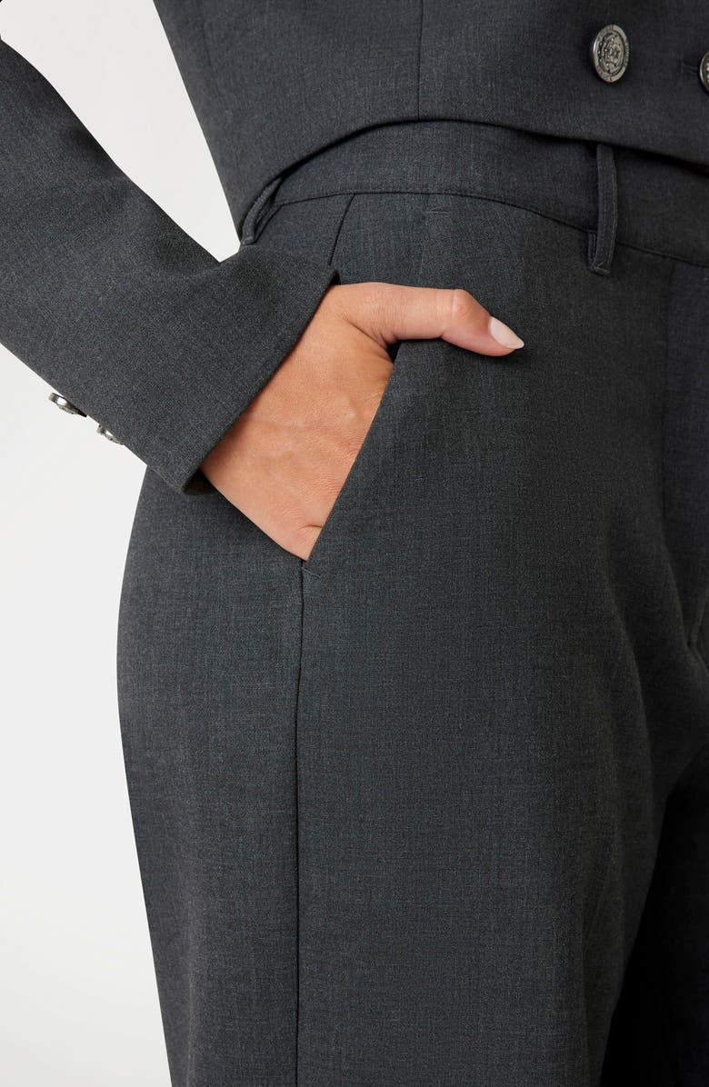 GUESS Joandra Flat Front Straight Leg Pants, Alternate, color, Light Grey