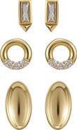 Vince Camuto Set of 3 Assorted Stud Earrings